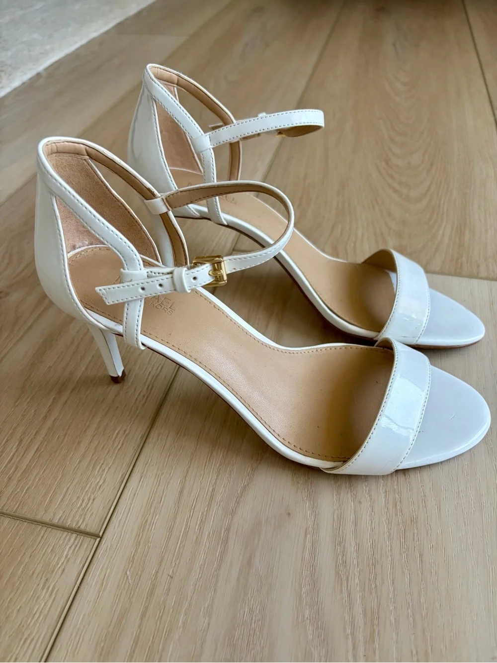 Michael Kors Women's White Ankle-Strap Heels